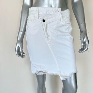 Sam Edelman white jeans women mini skirt size 25 NWT!!